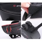 Bike Handlebar Bag, Bicycle Phone Mount, Waterproof Cycling Frame Top Tube Pouch Pannier Bike Phone Holder Stand for iPhone XS MAX XR X 8 7 6 6S Plus Samsung S9 LG Sony Smartphone up to 6 Inch