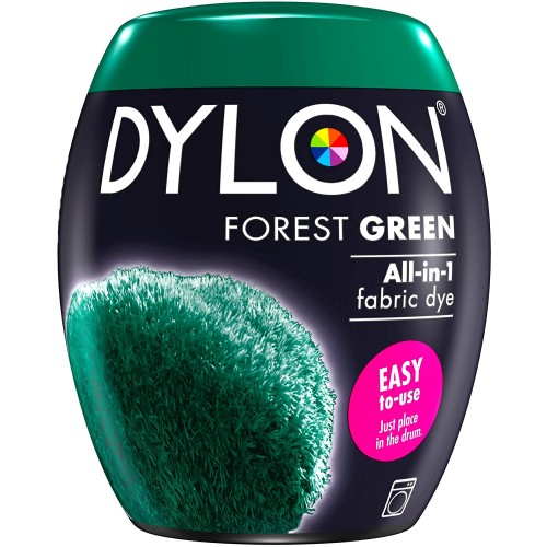 DYLON Washing Machine Fabric Dye Pod for Clothes & Soft Furnishings, 350g – Forest Green