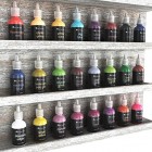 Castle Art Supplies 3D Fabric Paint Set - 24 Premium Vibrant Puffy Colors Perfect for Clothing, Canvas, Glass and Wood - 29ml per Bottle, Non Toxic, Safe for Children