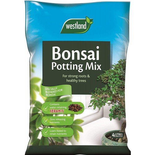 Bonsai Potting Compost Mix HousePlant Enriched Soil Growing Seramis 4L Westland