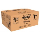Whiskas 1+ Wet Cat Food Pouches with Chicken, Poultry, Turkey and Duck, Selection in Jelly, 100 g (Pack of 120)