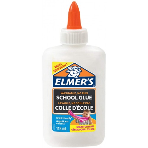 Liquid School Glue Making Art Slime Elmer's WashableWhite118ml Perfect Fun