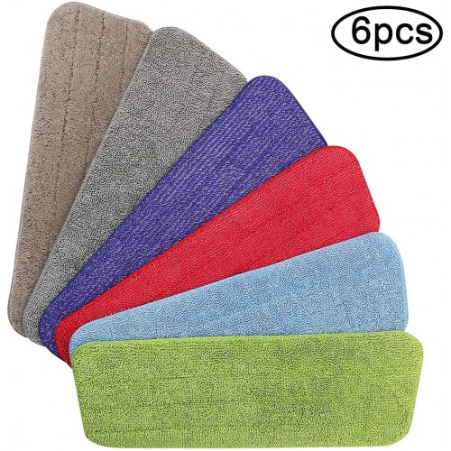 Vicloon Mop Pad, 6 PCS Mop Cleaning Pads Microfiber Replacement Mop Pads Fit for All Spray Mops & Reveal Mops Washable