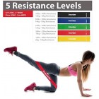 Insonder Resistance Bands Set - Skin Friendly Loop Bands with Workout Guide - Great for Exercise of Glutes Legs Thigh Fitness Physical Therapy Pilates
