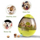 Zellar Treat Dispensing Dog Toy (Large) - Dog Treat Ball/Food Dispenser/Interactive Toys/Slow Eating IQ Treat Ball (Green) for Small Medium Dogs and Cats