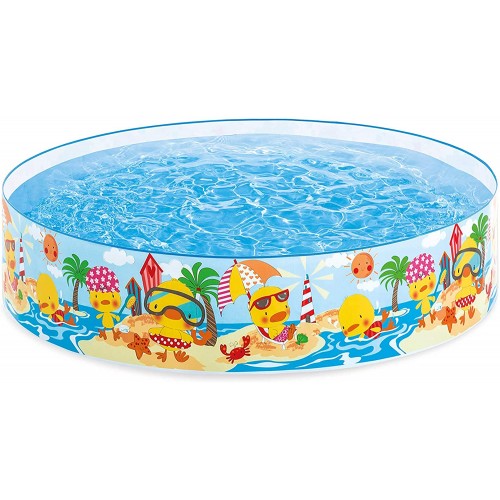 Intex 4 ft Duckling Snapset Pool Multi-Colour Childrens Paddling Pool