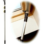 WinHux Telescopic Window Pole Rod Opener Designed to Control VELUX® Skylight Roof Windows AND Blinds 3 Metre SILVER