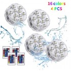 Underwater LED Lights Remote 16 Different Colours Spa Pool Hot Tub Home Decor X 2