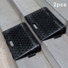 Heavy Duty Rubber Kerb Door Ramps Wheelchair Mobility Scooter Access Ramp 2 Pack