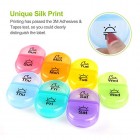 AUVON iMedassist Portable Daily Pill Organiser (Twice-A-Day), Weekly AM/PM Pill Box Case with Moisture-Proof Design for Purse and Pockets to Hold Vitamins, Fish Oil, Supplements and Medication