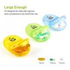 AUVON iMedassist Portable Daily Pill Organiser (Twice-A-Day), Weekly AM/PM Pill Box Case with Moisture-Proof Design for Purse and Pockets to Hold Vitamins, Fish Oil, Supplements and Medication