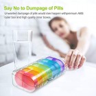 AUVON iMedassist Portable Daily Pill Organiser (Twice-A-Day), Weekly AM/PM Pill Box Case with Moisture-Proof Design for Purse and Pockets to Hold Vitamins, Fish Oil, Supplements and Medication