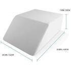 Orthologics Leg Rest Wedge Pillow - Memory Foam Clinical Therapeutic Grade Post Surgery Bed Rest Recovery Leg Back Hip Pain Circulation, Varicose Veins Cushion OL16