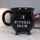 Witches Brew Cauldron Mug Black