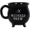 Witches Brew Cauldron Mug Black