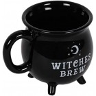 Witches Brew Cauldron Mug Black