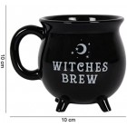 Witches Brew Cauldron Mug Black