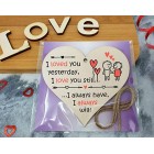 The Plum Penguin Handmade Wooden Hanging Heart Plaque Valentines Gift for someone special boyfriend girlfriend husband wife romantic keepsake