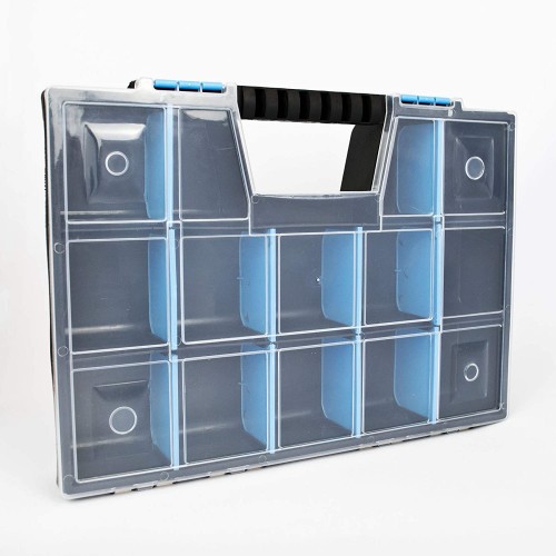 DIY Small Parts Storage Organiser Carry Case Compartment Tool Box for Screws Drill Bits Craft Sewing Large