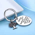 Family Tree Keychain Mother Daughter Gift "Mothers and Daughters Never Truly Part, Maybe in Distance.Mother Daughter Keychain,Christmas Gifts,Mothers Day