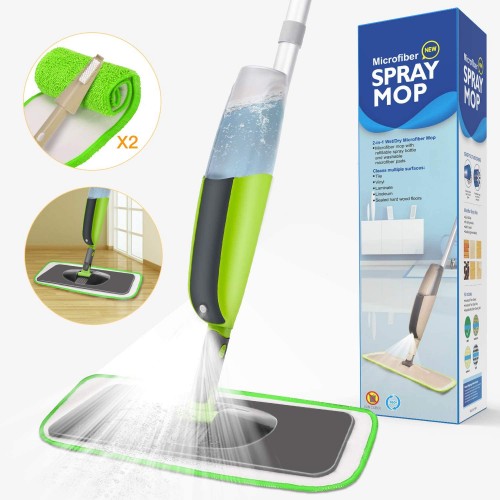 Spray Mop,Aiglam Floor Mop,Microfiber Mop with 2 Free Reusable Microfiber Pads Multi Mop with Refillable Bottle for Hardwood Floor, Wood, Laminate, Tile (Green) Spray Mop,Aiglam Floor Mop,Microfiber Mop with 2 Free Reusable Microfiber Pads Multi Mop with Refillable Bottle for Hardwood Floor, Wood, Laminate, Tile (Green)