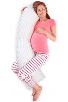 Body Pillow 4ft 6 Long Side Sleeper Bolster Pillow For Pregnancy And Maternity Support Cotton Blend Outer Shell With Soft Polyester Filling 1 Double 4ft 6 Inch