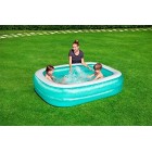Bestway BW54005-20 Inflatable Family Pool, Blue Rectangular with Water Capacity 450L