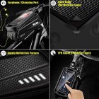 Bike Frame Bag with Mobile Phone Holder, Bicycle Top Tube Pouch, Waterproof Cycle Cell Phone Mount with Touch Screen Window, for iPhone Samsung Smart Phone up to 6.5 inch