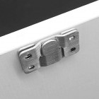 6 Pairs [12 Pack] Flush Concealed Mount Bracket Interlocking Hang Buckle Headboard Furniture Connector Stainless Steel Wall Mount Hardware Hanging for Pictures Mirrors Frames