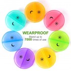 Pill Box 7 Day AM PM (Twice a Day) Weekly Pill Box Case with Moisture-Proof Design for Purse and Pockets (Rainbow) Pill Box 7 Day AM PM (Twice a Day) Weekly Pill Box Case with Moisture-Proof Design for Purse and Pockets (Rainbow)