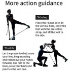 GYFHMY Bodybuilding Yoga Pilates Stick with Foot Loop - Core Strength Fitness Gym Resistance Band Bar Kit - Ideal for Home Total Body Workout, Gym, Weightlifting GYFHMY Bodybuilding Yoga Pilates Stick with Foot Loop - Core Strength Fitness Gym Resistance Band Bar Kit - Ideal for Home Total Body Workout, Gym, Weightlifting