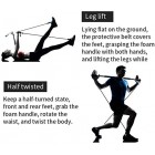 GYFHMY Bodybuilding Yoga Pilates Stick with Foot Loop - Core Strength Fitness Gym Resistance Band Bar Kit - Ideal for Home Total Body Workout, Gym, Weightlifting GYFHMY Bodybuilding Yoga Pilates Stick with Foot Loop - Core Strength Fitness Gym Resistance Band Bar Kit - Ideal for Home Total Body Workout, Gym, Weightlifting