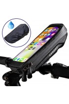 Waterproof Motorcycle Phone Mount with Rain Cover Motorbike Phone holder with Sensitive Touchscreen Bicycle Handlebar Phone Holder for iPhone 11/X/XR/XS/7/8/Galaxy S10/S8/S9 up to 6.8 Inch