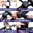 Waterproof Motorcycle Phone Mount with Rain Cover Motorbike Phone holder with Sensitive Touchscreen Bicycle Handlebar Phone Holder for iPhone 11/X/XR/XS/7/8/Galaxy S10/S8/S9 up to 6.8 Inch