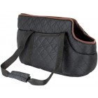 proudpet Quilted Pet Carrier Small Dog Black Handbag Cat Carry Bag