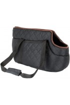 proudpet Quilted Pet Carrier Small Dog Black Handbag Cat Carry Bag