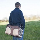 proudpet Brown Pet Carrier Dog Cat Car Travel Bag with Shoulder Strap