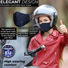Unisex Reusable Face Mask Protection Washable Breathable Bike Motorcycle Motorbike Sport Black