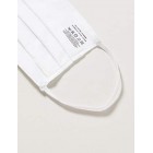 Reusable Face Mask 100% BCI Cotton with Elastic Loop, Adult 5 Pack White Black or Grey