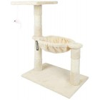 proudpet Cat Tree Hammock Style Scratch Post Tower Beige or Grey