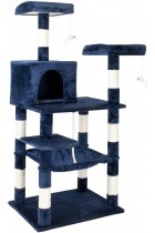 proudpet Cat Tree Lookout Style 1.45m Scratch Post Pet Play Tower Blue or Grey