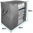 3x Storage Bags Set of 3 Quilted Bedding Clothes Space Saver Organisers 2 Sizes