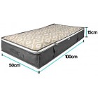 2x Underbed Storage Bags Set of 2 Large Under Bed Duvet Bedding and Clothing Packs