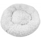 Large Cat Donut Grey Plush Pet Kitten Puppy Dog Nesting Bed