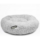 Large Cat Donut Grey Plush Pet Kitten Puppy Dog Nesting Bed