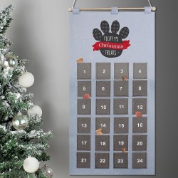 Personalised Christmas Pet Advent Calendar In Silver Grey, Christmas Advent Calendar, Dog Calendar, Cat Calendar, Countdown to Christmas