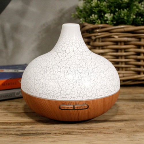 Electric Aroma Diffuser, Santorini Atomiser, Shell Effect, Multi Coloured, USB, Timer