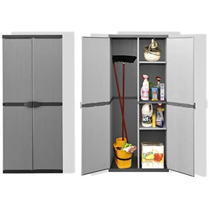 Outdoor Storage Cabinet Garden Cupboard Patio Shed Toolbox Organizer