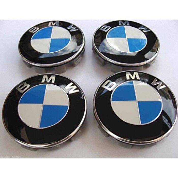 Set Of 4 Bmw Centre Wheel Cover Caps 68mm Rim Badge Hub