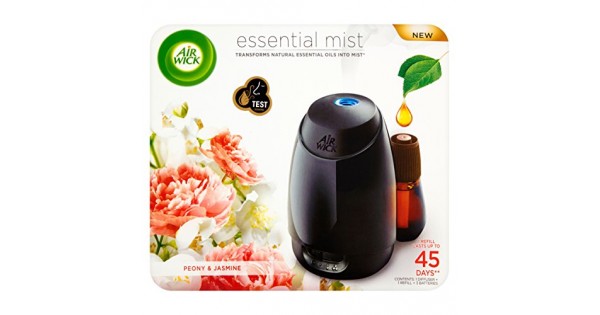 Air Wick Mist Diffuser, Essential Oils Peony and Jasmine, Gadget and 1